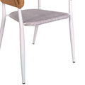 Set de 7 buc masa si scaune de gradina Kliton-Raven aluminiu, alb, 150x80x74 cm, perspectiva suplimentara