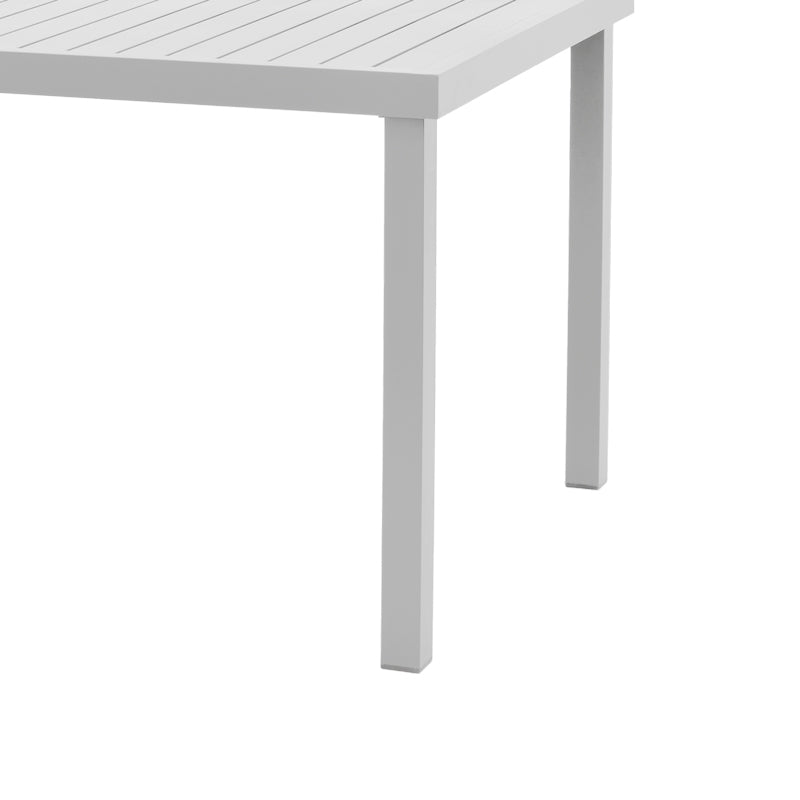 Set de 7 buc masa si scaune de gradina Kliton-Raven aluminiu, alb, 150x80x74 cm, foto produs 10