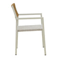 Set de 7 buc masa si scaune de gradina Kliton Savor aluminiu, alb, 150x80x74 cm, foto produs 10