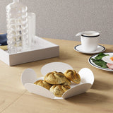 Set de accesorii metalice decorative (3 bucăți) Decorative Metal Accessory Set (3 Pieces) Modern 1, Alb, 13x13 cm