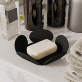 Set de accesorii metalice decorative (3 bucăți) Rodos, Negru, 13x13 cm