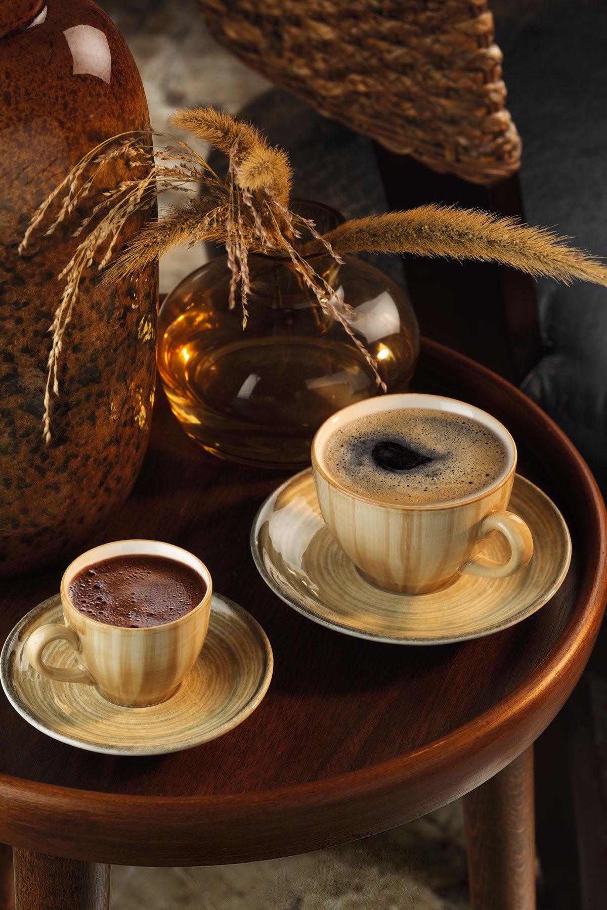 Set de cani de ceai, Multicolor, 25x8.5x34 cm