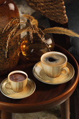 Set de cani de ceai, Multicolor, 25x8.5x34 cm