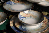 Set de cină, Multicolor, 25x2x25 cm