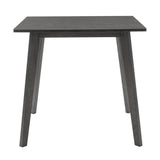 Set de dining Benson - Toto 5 piese, Gri - Nuc, 80x80x75 cm - Gri