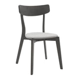 Set de dining Benson - Toto 5 piese, Gri - Nuc, 80x80x75 cm - Gri