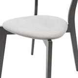 Set de dining Benson - Toto 5 piese, Gri - Nuc, 80x80x75 cm - Gri