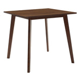 Set de dining Benson - Toto 5 piese, Gri - Nuc, 80x80x75 cm - Nuc