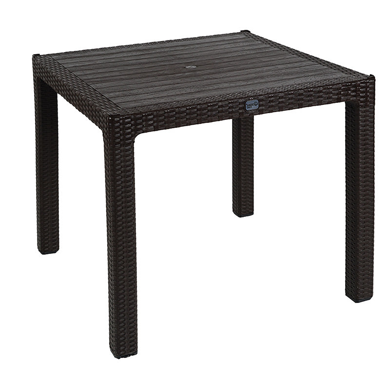 Set de dining Explore-Confident set 3 bucati, maro, 90x90x74 cm, imagine suplimentara