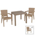 mobilier de gradina Set de dining Explore-Halcyon set 5 piese capucino 90x90x74 cm