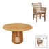 Masa Cu Scaune Set de dining Inca-Kenda 5 piese, Natural D120x75 cm