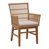 Set de dining Inca-Kenda 5 piese, Natural, D120x75 cm, detaliu produs