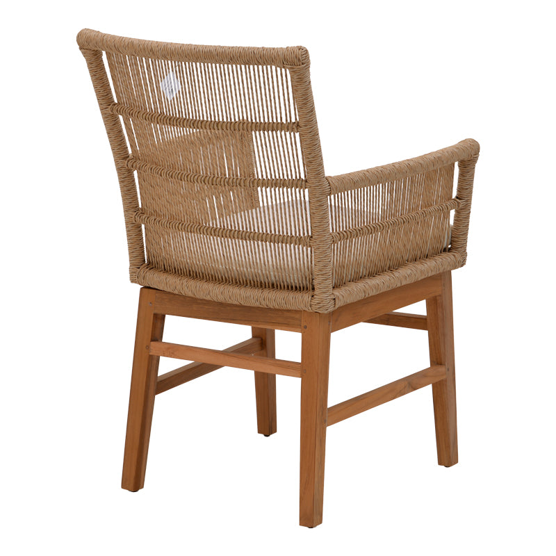 Set de dining Inca-Kenda 5 piese, Natural, D120x75 cm, perspectiva suplimentara