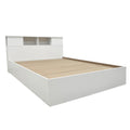 Set de Dormitor cu Pat 140x200 cm, Olympus White, Lemn, Set 3 piese, detaliu produs