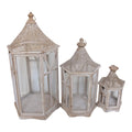 Accesoriu Decorativ Set de felinare 3 buc Tally Maro 39x34x76 cm
