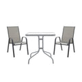 Set de gradina 3 piese Watson-Calan metal-tex Marone, 60x75x90 cm, foto produs 13
