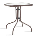 Set de gradina 3 piese Watson-Calan metal-tex Marone, 60x75x90 cm