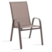 Set de gradina 3 piese Watson-Calan metal-tex Marone, 60x75x90 cm, detaliu produs