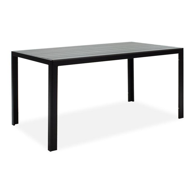 Set de gradina 5 piese Nares-Moly aluminiu texMarone, Alb - Negru, 135x200 cm - Negru