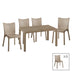 mobilier de gradina Set de gradina masa si scaune Explore, Confident set 7 piese cappuccino 150x90x73 cm