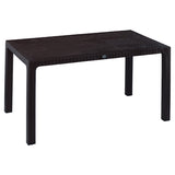 Set de gradina masa si scaune Explore-Festive set 5 piese, maro, 150x90x73 cm
