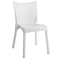 Set de gradina masa si scaune Groovy-Confident set 3 piese, alb, 80x80x74 cm, detaliu produs