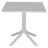 Set de gradina masa si scaune Groovy-Fontline set 5 piese, alb, 80x80x74 cm