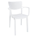 Set de gradina masa si scaune Groovy-Fontline set 5 piese, alb, 80x80x74 cm, detaliu produs