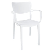 Set de gradina masa si scaune Groovy-Fontline set 5 piese, alb, 80x80x74 cm, detaliu produs