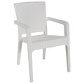 Set de gradina masa si scaune Groovy-Halcyon set 3 piese, alb, 80x80x74 cm, detaliu produs