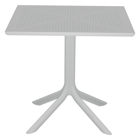 Set de gradina masa si scaune Groovy-Halcyon set 5 piese, alb, 80x80x74 cm
