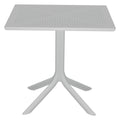 Set de gradina masa si scaune Groovy-Ignite set 3 piese, alb, 80x80x74 cm, imagine suplimentara