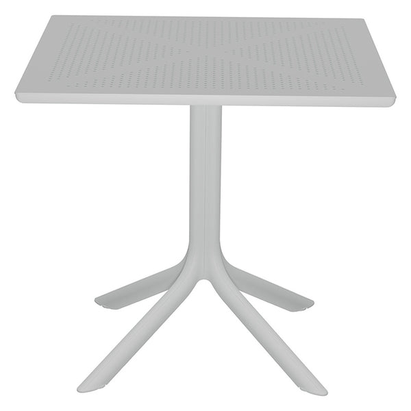 Set de gradina masa si scaune Groovy-Ignite set 3 piese, alb, 80x80x74 cm