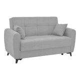 Set de living 2 piese Lincoln, Gri deschis, 85x225 cm