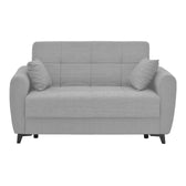 Set de living 2 piese Lincoln, Gri deschis, 85x225 cm, foto produs 7