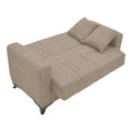Set de living 2 piese Modesto din tesatura, maro deschis, 85x215 cm, foto produs 7