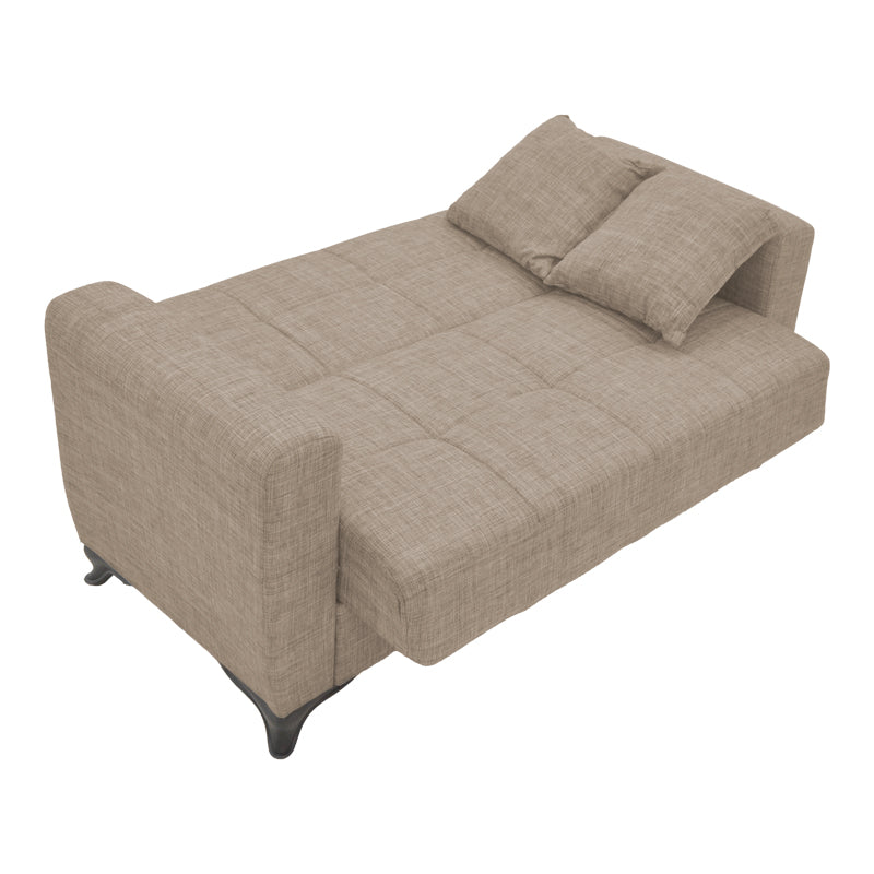 Set de living 2 piese Modesto din tesatura, maro deschis, 85x215 cm, foto produs 7