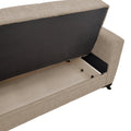 Set de living 2 piese Modesto din tesatura, maro deschis, 85x215 cm, foto produs 8