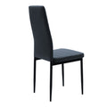 Set de Masa 5 piese Natali-Parker facut culori, negru-Natural, 120x80x76 cm, detaliu produs