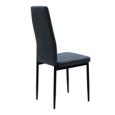 Set de Masa 5 piese Natali-Parker facut culori, negru-Natural, 120x80x76 cm, detaliu produs