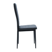 Set de Masa 5 piese Natali-Parker facut culori, negru-Natural, 120x80x76 cm, perspectiva suplimentara