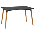 Set de Masa 5 piese Natali-Parker facut culori, negru-Natural, 120x80x76 cm, foto produs