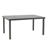 Set de Masa Azelie-Kliton 7 piese din tesatura antracit-aluminiu, antracit, 77x55x94 cm