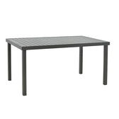 Set de Masa Azelie-Kliton 7 piese din tesatura antracit-aluminiu, antracit, 77x55x94 cm, imagine suplimentara