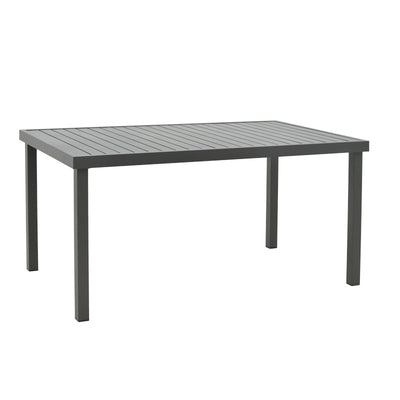 Set de Masa Azelie-Kliton 7 piese din tesatura antracit-aluminiu, antracit, 77x55x94 cm, imagine suplimentara