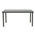 Set de Masa Azelie-Kliton 7 piese din tesatura antracit-aluminiu, antracit, 77x55x94 cm, detaliu produs