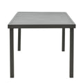 Set de Masa Azelie-Kliton 7 piese din tesatura antracit-aluminiu, antracit, 77x55x94 cm, perspectiva suplimentara