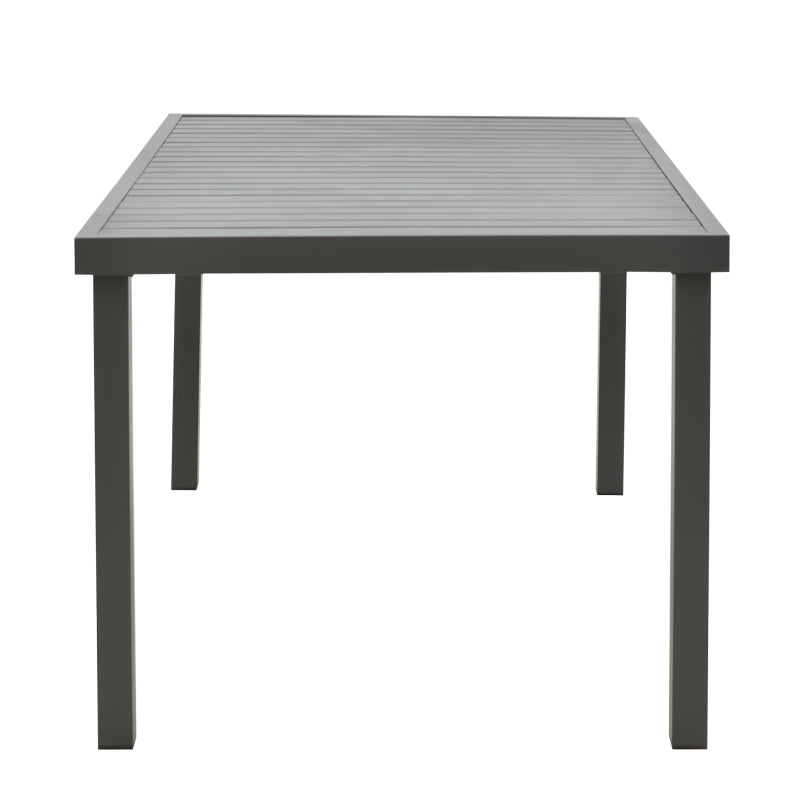 Set de Masa Azelie-Kliton 7 piese din tesatura antracit-aluminiu, antracit, 77x55x94 cm, perspectiva suplimentara