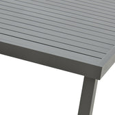 Set de Masa Azelie-Kliton 7 piese din tesatura antracit-aluminiu, antracit, 77x55x94 cm, foto produs