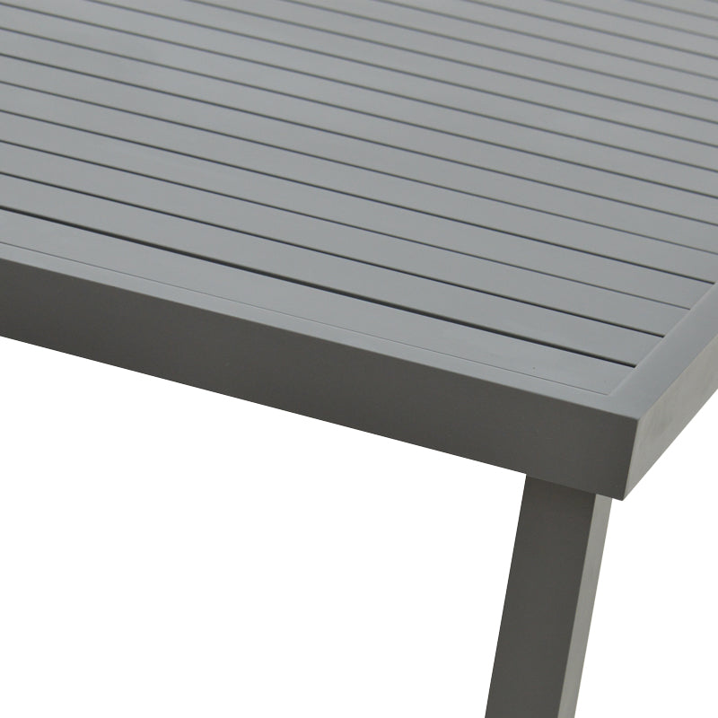 Set de Masa Azelie-Kliton 7 piese din tesatura antracit-aluminiu, antracit, 77x55x94 cm, foto produs